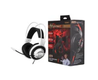 Ymall G925 Stereo Lightweight Over ear Gaming Headset Professional Gamer Headphone with Mic 3.5mm plug Headphones-White