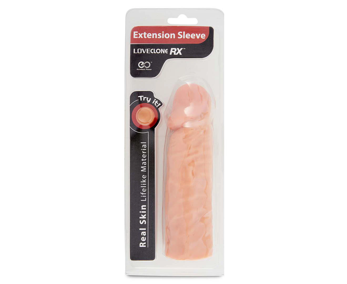 Excellent Power LoveClone RX 7-Inch Extension Sleeve - Flesh