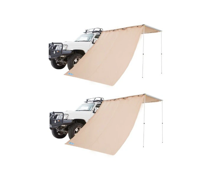 2x Adventure Kings Awning Side Wall Camping Outdoor Shade Extension