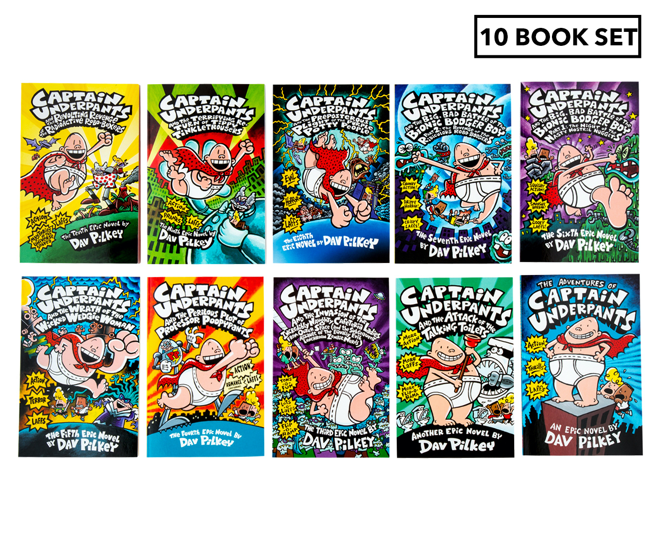 Captain Underpants 10Book Collection Www.catch.co.nz, www.catch.co.nz