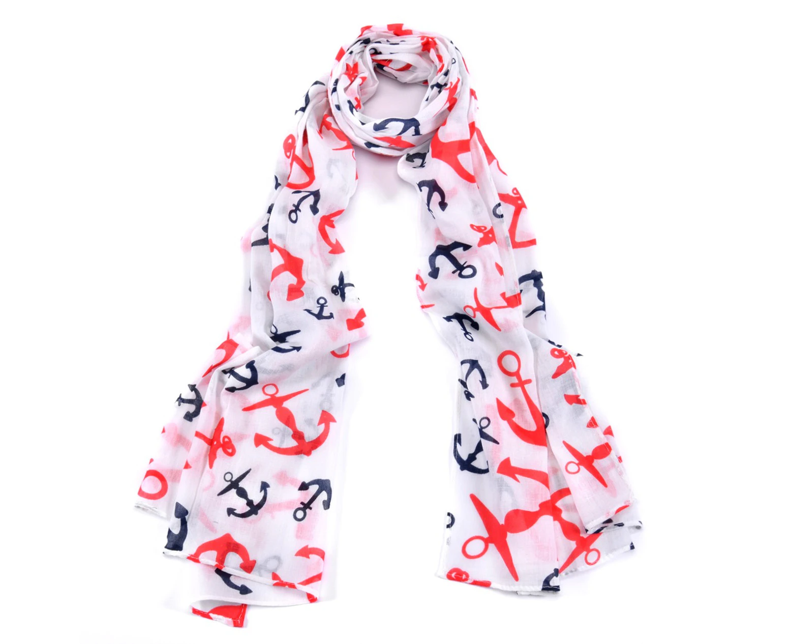 Women Fashion Accessory Street/Navy Anchor Patterns Scarf/Wrap/Shawl