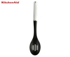 KitchenAid 34cm Classic Slotted Spoon - White/Black