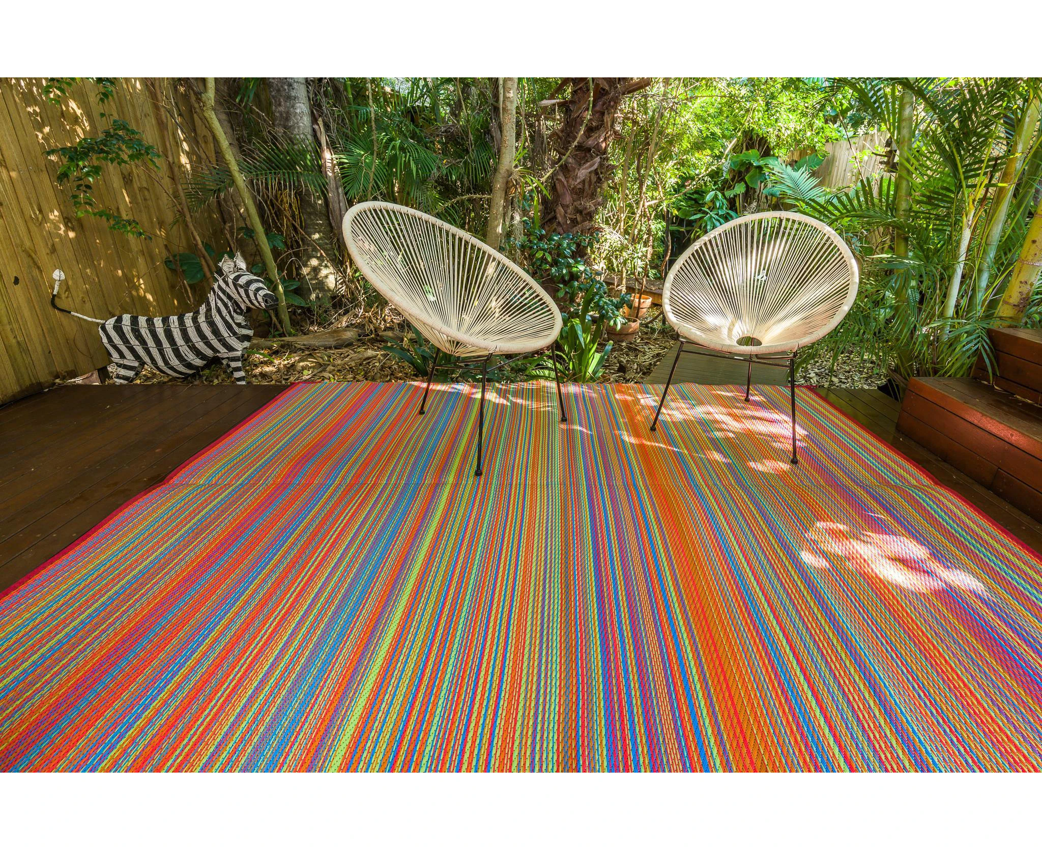 Outdoor Rug - Mexicali Orange Multi Colour