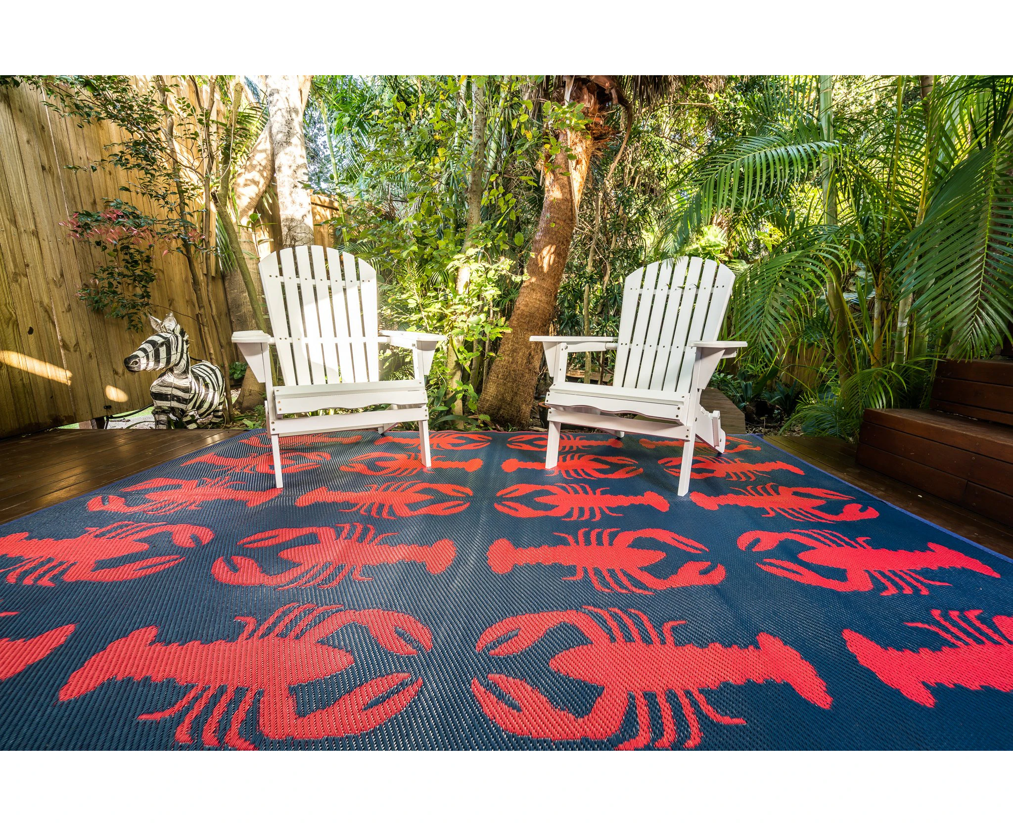 Outdoor Rug - Hamptons Style Lobster