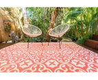 Outdoor Rug - Lisboa Pink and White