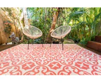 Outdoor Rug - Lisboa Pink and White