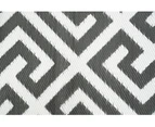 Outdoor Rug - Luxe Grey and White