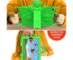 WIWU Monkey iPad Case Cartoon Kids Safe Cover Bulit-in Kickstand+Neck Strap Pencil Holder For iPad Air1/2 iPad2017/2018 iPad Pro 9.7"-Green - Dkjxmonkeyipadaira