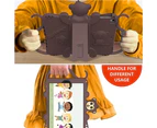 WIWU Monkey iPad Case Cartoon Kids Safe Anti-fall Protective Cover Silicon Stand Handle Case For 7.9" iPad Mini 1/2/3/4/5-Brown
