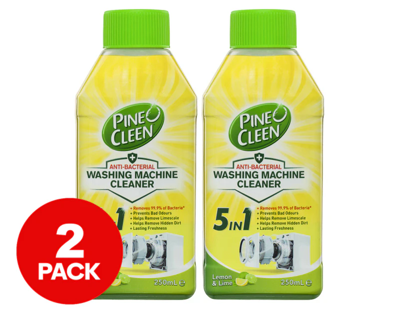 2 x 250mL Pine O Cleen Washing Machine Cleaner Lemon Lime