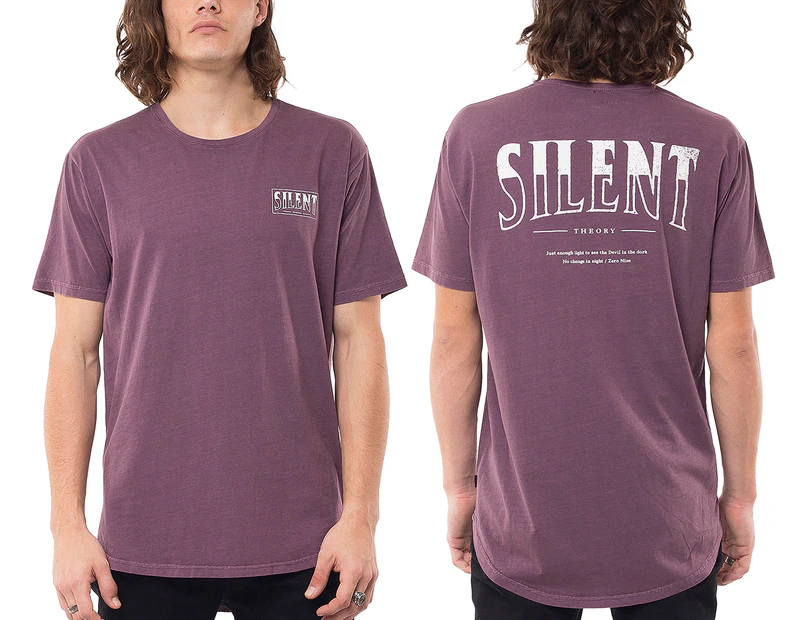 Silent Theory Men's Nuevo Tee / T-Shirt / Tshirt - Grape