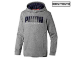 Puma Boys' Active Sports Hoodie - Medium Grey Heather