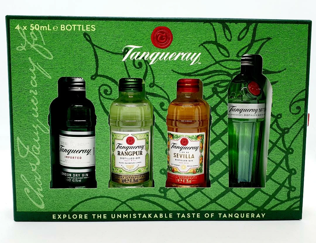 Tanqueray Gin Minis Gift Pack 4 X 50mL