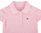 Tommy Hilfiger Baby Girls' Classic Polo Bodysuit - Precious Pink