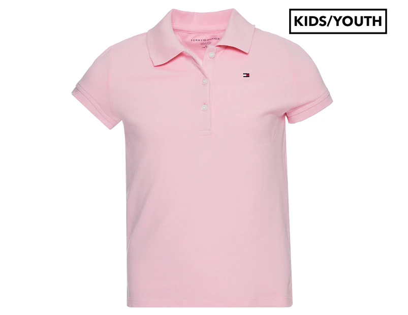 Tommy Hilfiger Girls' Classic Polo Tee / T-Shirt / Tshirt - Precious Pink