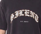 Silent Theory Men's Vendimia Tee / T-Shirt / Tshirt - Washed Black