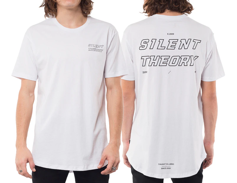 Silent Theory Men's Tron Tee / T-Shirt / Tshirt - White