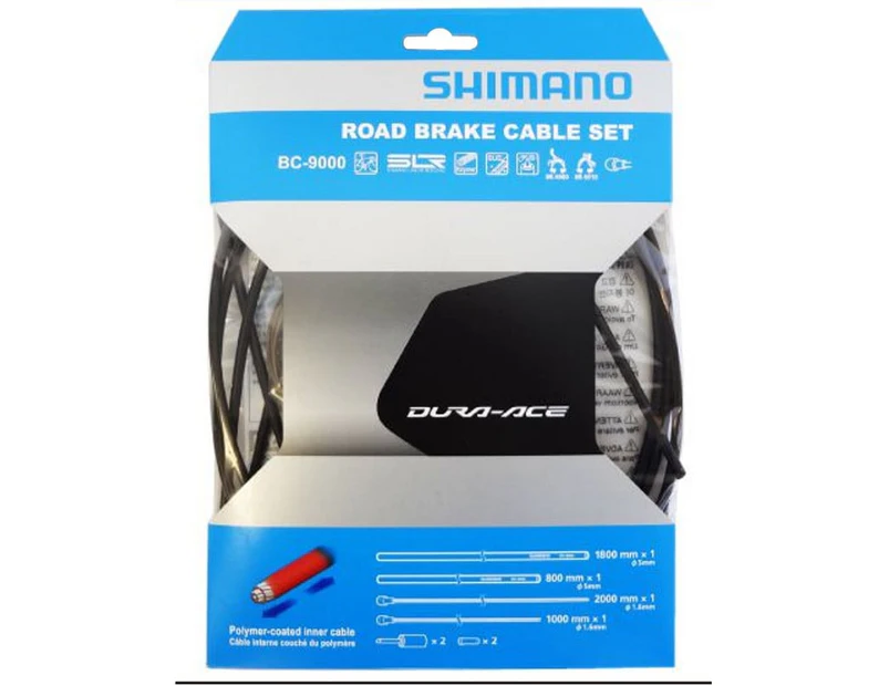 Shimano Dura-Ace Bc-9000 Polymer Coated Road Brake Cable Set Black