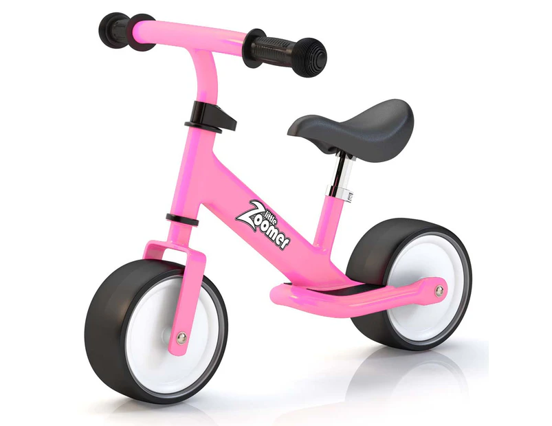 Little Zoomer Mini Adjustable Balance Bike for Toddlers and Kids Age 1-4 years - Pink