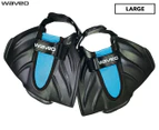 Waveo Adult Large Walkable Swim Fins - Blue