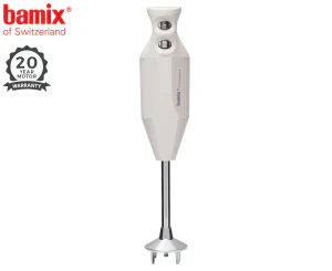 Bamix Mono Immersion Blender & Processor, Silver/White