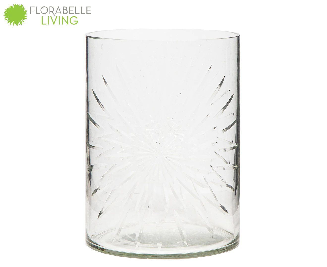 Florabelle 26cm Celeste Cylinder Home Decor Decorative Small Glass Vase Clear