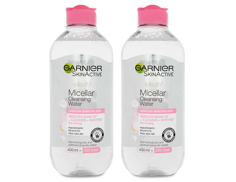 2 x Garnier Micellar Cleansing Water 400mL