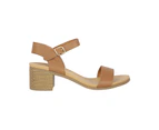 Betsy Vybe Strappy Low Block Heel Women's - Tan
