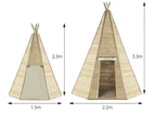 Plum Play Grand Wooden Teepee Cubby House