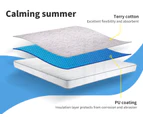 Dreamz Terry Cotton Fully Fitted Waterproof Mattress Protector in Single Size - White