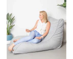 Beanbag Chairs Indoor Daybed Lounger Cover Linen - Grey