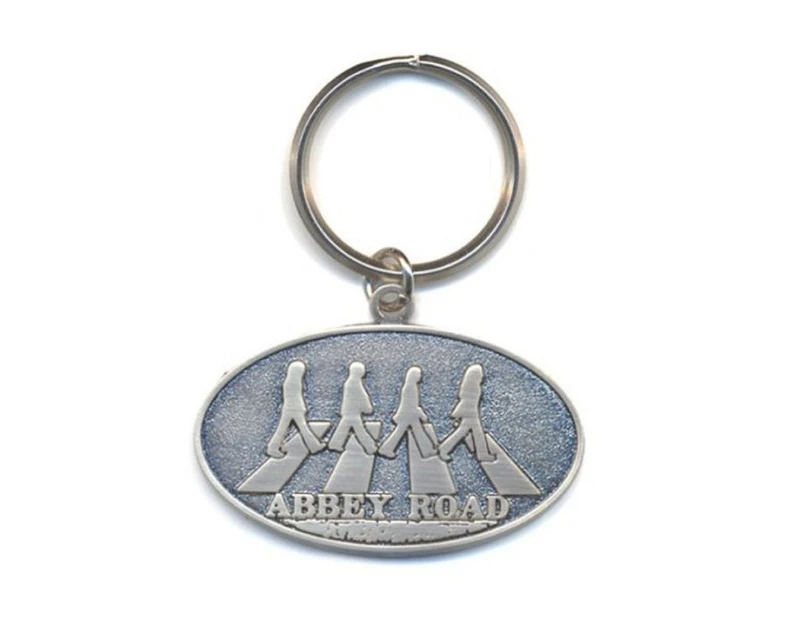The Beatles Keyring Keychain Abbey Road Crossing  Official - Grey