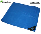 Greenleaf 3.6x7.6m Poly Tarpaulin - Blue