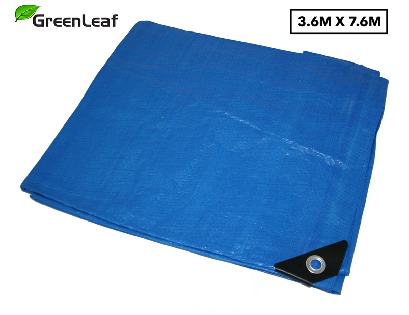 Greenleaf 3.6x7.6m Poly Tarpaulin - Blue