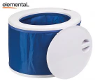 Elemental Pop-Up Pooper Portable Toilet - Blue/White
