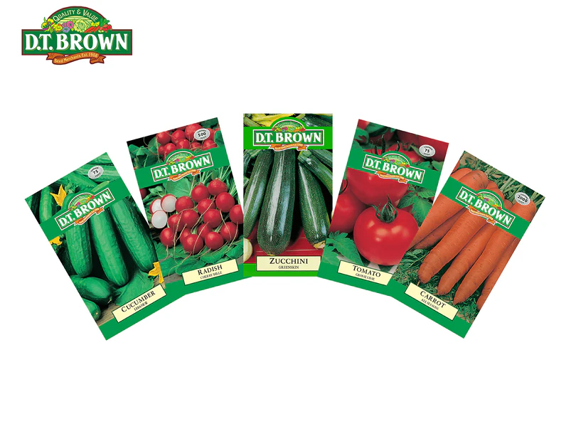 DT Brown Salad Vegetables Seeds Bundle Pack