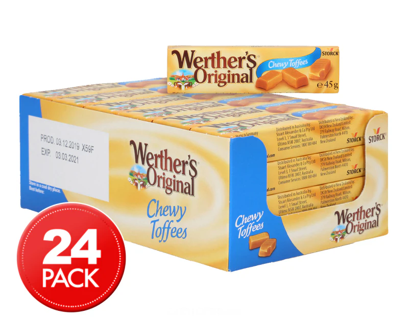 24 x Werther's Original Chewy Toffees 45g
