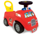 Kiddieland Paw Patrol Lights N Sounds Activity Firetruck Ride-On Toy - Red