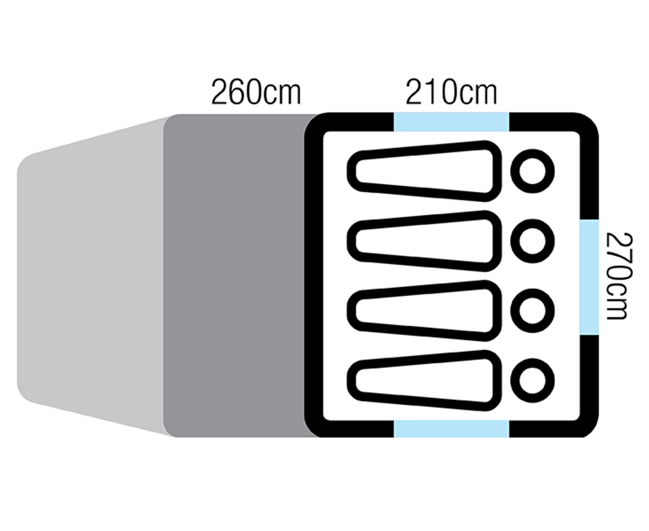 Oztrail air pillar 2025 4v dome tent