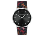 Coach Women's 36mm Perry Stainless Steel Watch - Black/Multi/Silver