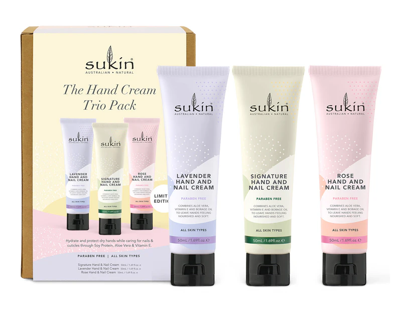 Sukin The Hand Cream 3-Piece Gift Pack