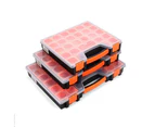 3pcs 14 / 15 / 22 Compartments Storage Organizer Tool Box Plastic Bin Screw Case