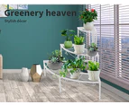 Levede Plant Stand Outdoor Indoor Garden Metal 3 Tier Pot Planter Corner Shelves