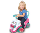 Kiddieland Minnie Mouse Minnie Activity Ride-On Toy - Pink/Green