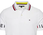 Tommy Hilfiger Men's Phillip Polo Tee / T-Shirt / T-Shirt - Bright White