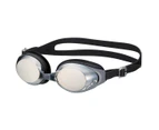 VIEW Swipe Anti-Fog Silicone Mirror Fitness Swimming Goggles - Black/Dark Silver