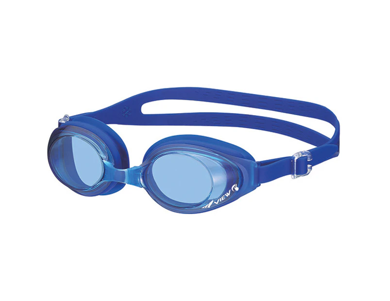 VIEW Swipe Anti-Fog Silicone Fitness Swimming Goggles - Blue