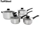 TuffSteel 5-Piece Basics Stainless Steel Cookware Set