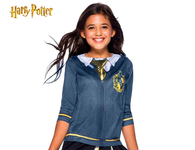 Harry Potter Kids' Hufflepuff Costume Top - Yellow/Navy