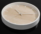 Cooper & Co. 35cm Solomon Silent Movement Round Wall Clock - White/Natural
